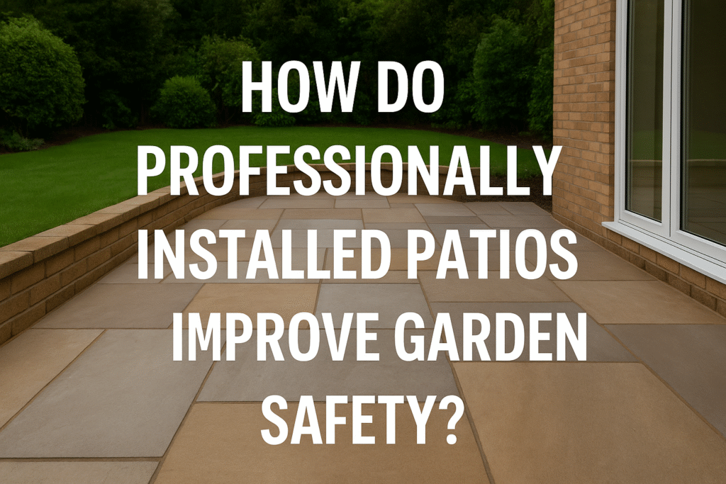 How Do Professionally Installed Patios Improve Garden Safety?