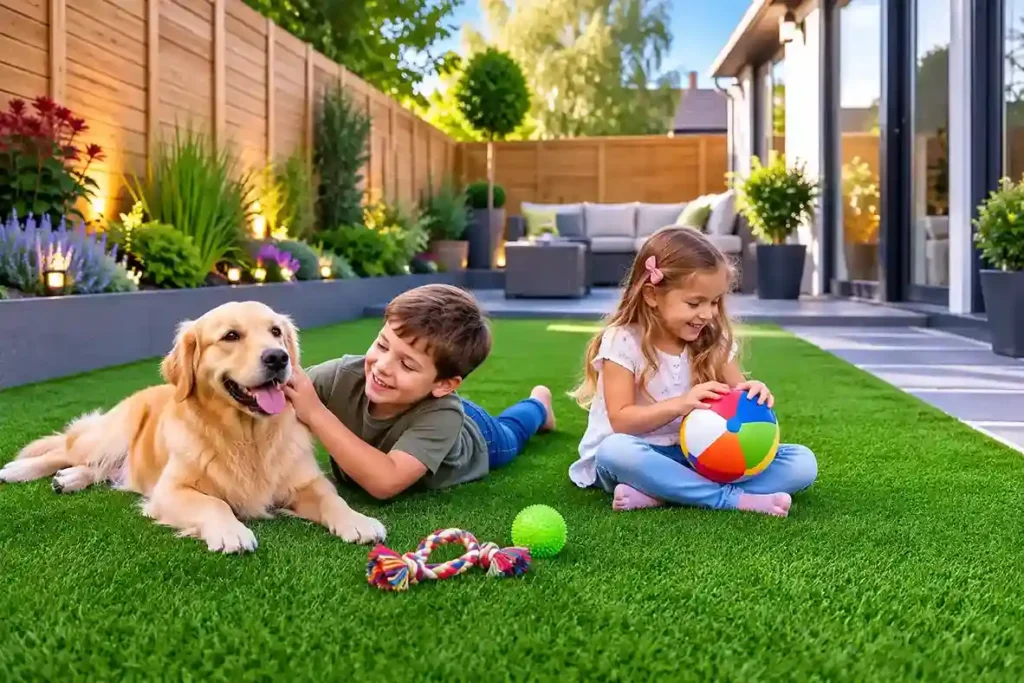 Is Artificial Grass Safe for Pets and Children in Durham?