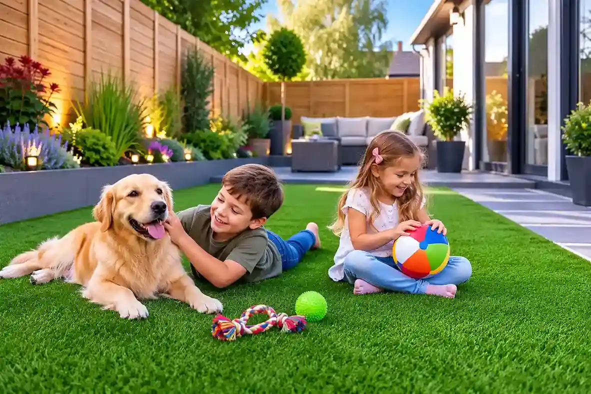Is Artificial Grass Safe for Pets and Children in Durham?